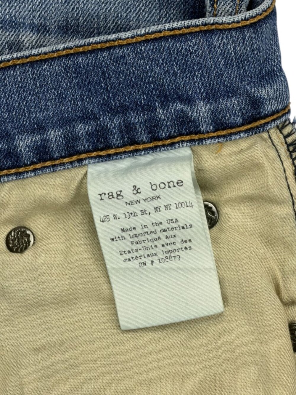 Rag & Bone Dre Slim Boyfriend Jeans Womens Size 29 Cropped Dark Wash W1590K510 - Picture 11 of 14
